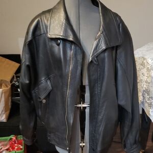 Men's Black Leather Jacket